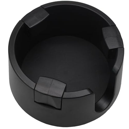 Bonsicoky Anti Spill Cup Holder - Adjustable Plastic Drink Holder - Adhesive Desk Cup Holder for Home Office Couch Table - Black - color: Black