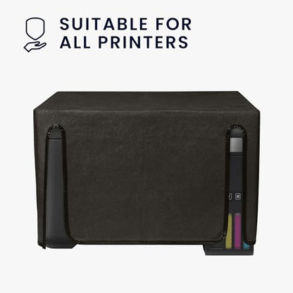 kwmobile Dust Cover Compatible with Epson EcoTank ET-2850 / EcoTank ET-2856 - Printer Case - Fabric Protector Cover - Dark Grey