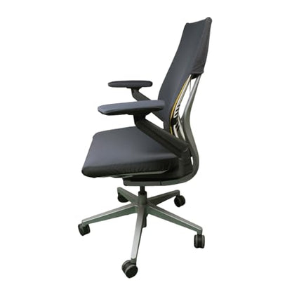 Suitable for Steelcase Gesture Chair Covers (4 Pieces Including armrest Covers) Breathable, Comfortable, and Slip-on (Night Owl Gray) - color: Night Owl Gray