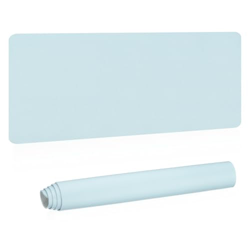 PATIKIL Desk Mat, 48"x17" Non-Slip Waterproof PU Leather Pad for Office & Home Use, Dual Sided, Light Blue - color: Light Blue, size: 48"x17"