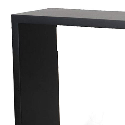 MELANNCO Floating Wall Square Cube Shelves for Bedroom, Living Room, Bathroom, Kitchen - Wood, Set of 3, Black (Pack of 4) - color: Black, size: Set of 3 (Pack of 4)