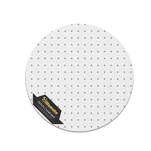 Plastic Round Office Chair Mat for Carpeted Floors, Heavy Duty Floor Mat,Eco-Friendly Series Studded Carpet Desk Chair Mats-36'' x 36'' (36 inches X 36 inches -Round) - size: 36 inches X 36 inches -Round