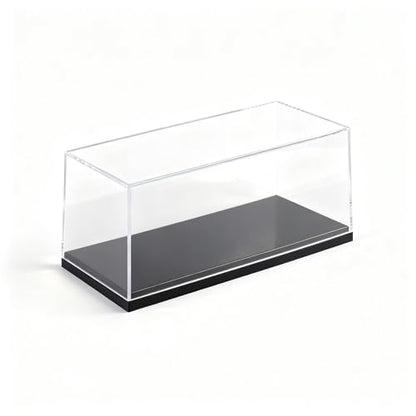 Model Car Display Case, 1:18 Scale Acrylic Display Box for Cars, Stackable Dustproof Storage Boxes for Collectibles, Figures and Memorabilia, 13.4 x 6.4 x 5.5 inch - size: 13.4 x 6.4 x 5.5 inch