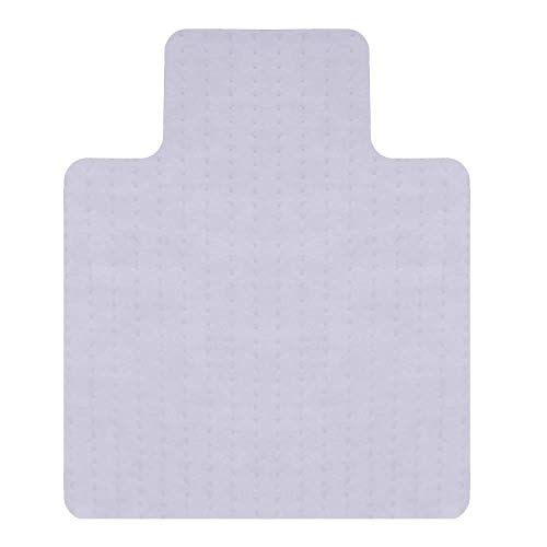 RESILIA Office Desk Chair Mat with Lip - for Low Pile Carpet (with Grippers) Clear, 36 Inches x 48 Inches, Made in The USA - color: Clear, size: 36" x 48" with lip
