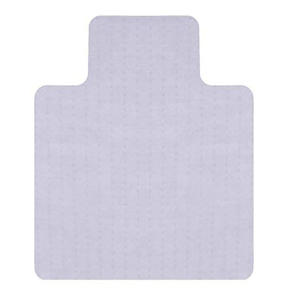 RESILIA Office Desk Chair Mat with Lip - for Low Pile Carpet (with Grippers) Clear, 36 Inches x 48 Inches, Made in The USA - color: Clear, size: 36" x 48" with lip