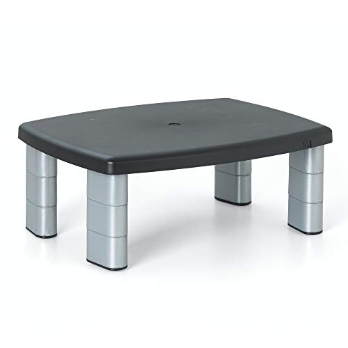 3M Adjustable Monitor Stand, Silver/Black (Pack of 3) - size: 11-Inch (Pack of 3)