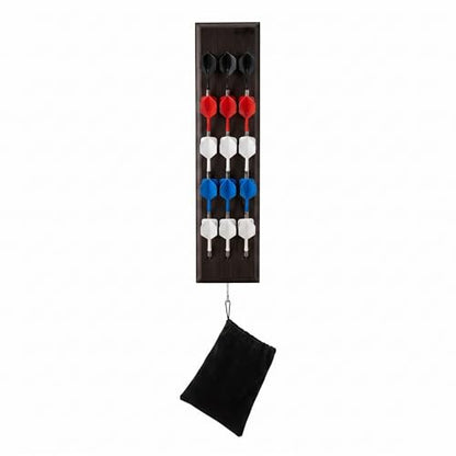 Viper Wall Mounted Dart Holder/Caddy Display, Holds 12 Steel and Soft Tip Darts - color: Black