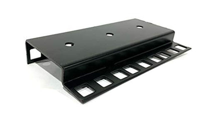 Steel Server Rack Rail with 3/8" Square Holes, 2U-45U (17U) - size: 17U