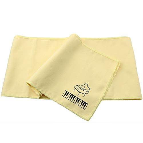 Yellow Piano Key Cover Keyboard Dust Proof Flannel Cloth for 88 Keys Electronic Keyboard, Digital Piano, Yamaha, Casio, Roland, Consoles