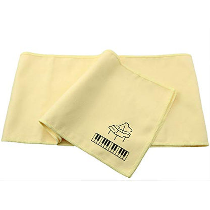 Yellow Piano Key Cover Keyboard Dust Proof Flannel Cloth for 88 Keys Electronic Keyboard, Digital Piano, Yamaha, Casio, Roland, Consoles