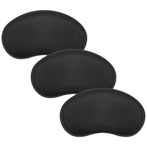 JJUNW 3 Pcs Wrist Rest for Mouse, Silicone Mouse Rest with Non-Slip Base, Black Wrist Pad for Typing Pain Relief, Office, Home, Gaming, Computer