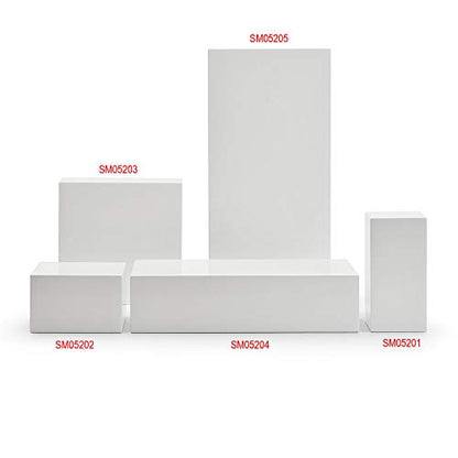 Oirlv Solid Wood Minimalism Style Jewelry Display Stand Showcase Jewelry Organizer Square Holder (SM05205) - color: SM05205