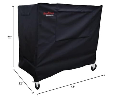 Waterproof 80-100 Qt Rolling Cooler Cart Cover Fits Most Patio Ice Chest Party Cooler Upto 43L x 22W x 32H inch-Black - color: Black, size: 43L x 22W x 32H inch