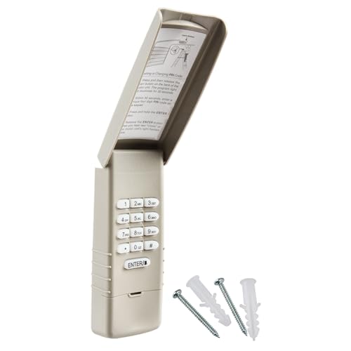 Garage Outlet Keyless Keypad Door Opener 9V Battery for Liftmaster 1345 1355 1356 3220 3240 3265 3270 3280 Chamberlain Craftsman 139.53754 - color: Keypad