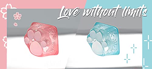 SYA ZOMOPLUS Cute Keycaps,Novelty Cat-Claws Keycap 3D Model OEM Profile Keyboard Keycaps Custom Shine-Though Key Caps for Cherry MX Switches Mechanical Gaming Keyboard Catpaw ESC-Key Keycap(2 Pack) - color: 2 Pack
