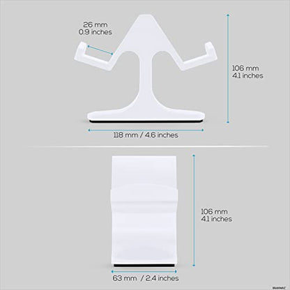 Dual Game Controller Desktop Holder Stand - Universal Design for Xbox ONE, PS5, PS4, PC, Steelseries, Steam & More, Reduce Clutter UGDS-03 (White) - color: UGDS-03 White