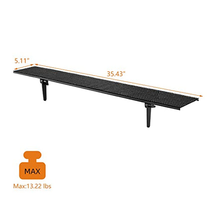 Bracwiser No Drill TV Top Shelf 35.43 inch Wide Monitor Top Mounting Bracket Platform Holds Speaker, AV Receiver, Media Box, Game Console and More (CS106XL) - size: 35.43 inch