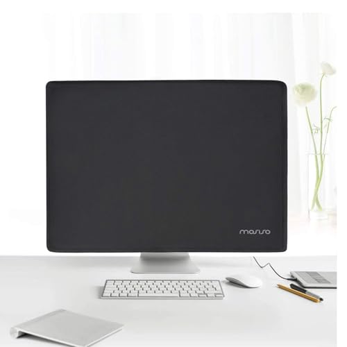 MOSISO Monitor Dust Cover 19,19.5,20,20.5,21 inch Anti-Static Dustproof LCD/LED/HD Panel Case Computer Screen Protective Sleeve Compatible with iMac 21.5 inch,19-21 inch PC,Desktop and TV, Black - color: Black, size: 19-21 inch