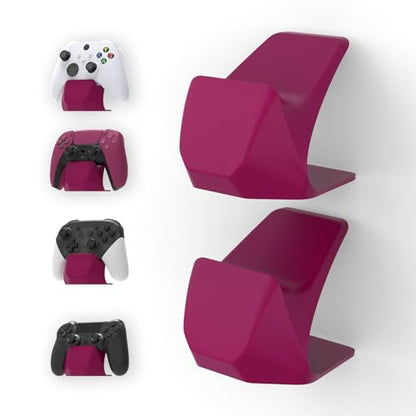 PlayVital 2 Pack Universal Display Stand for Nintendo Switch 2 Pro & Switch Pro Controller, Desk Holder for ps5, Edge, ps4, Xbox Series X/S, Xbox One, Elite Series 2 Controller - Cosmic Red - color: 2 Cosmic Red
