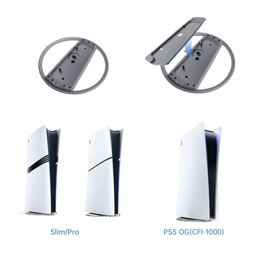 Vertical Stand for PS5 Slim&PS5 Consoles,Non-Slip Vertical Mount for PlayStation 5 Console (30th Anniversary)