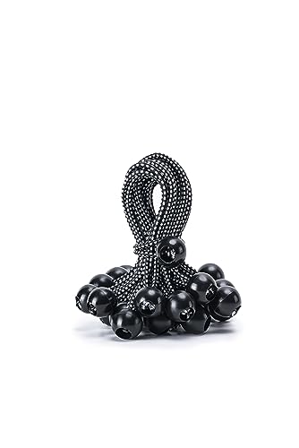 30 Pack Ball Bungee Cord, 4 Inch Heavy Duty Bungie Cord Balls Canopy Tarp Tie Down Bungee Balls for Camping, Tents, Cargo,Holding Wire and Hoses, Patio Umbrellas, Awning (Black/White) - color: Black/White, size: 4 Inch