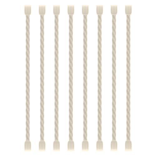 8PCS Silicone Cable Ties 6 Inch Reusable Twist Ties Steel-Core Cable Tie Straps Organizer All Purpose Bendable Cord Tie for Indoor Outdoor Bundling Holding Securing and Wrapping Cables (White) - color: White, size: 6-Inch (8PCS)