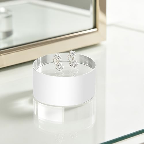 12Pcs Acrylic Round Blocks for Display,2x2x1 Inches Polished Transparent Blocks Polished Base Display Riser for Tabletop Jewelry Crafts Props Display