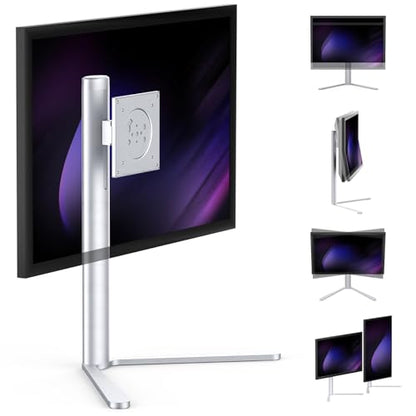 Aluminum Monitor Stand with Spring-Adjustable Height, Vesa Mount with Full Tilt, Swivel & Rotation, Only for 4.8-7.8LB Monitor Weight Range - size: Only for 4.8-7.8LB Monitor