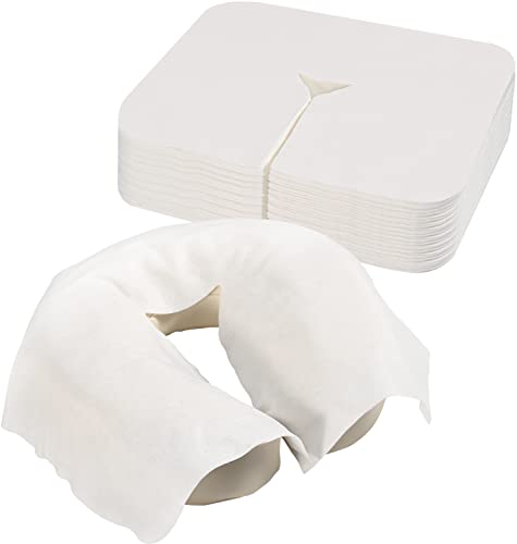 300 Count Disposable face Cradle Covers for massage table, Medical-Grade, Ultra Soft, Non-Sticking, Breathable Massage Headrest Covers, 12 * 16 inches SPA Face Rest Cover - size: 300 Count