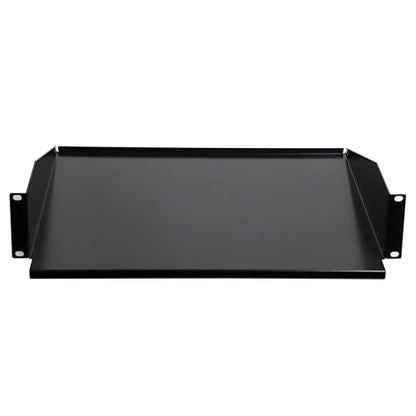 Aeons 2U 19-inch Universal Server Shelf Rack Mount Cantilever Center Mount Shelf 15" Deep, Fixed Server Rack Cabinet Shelf Black - style: 2U-15" Solid