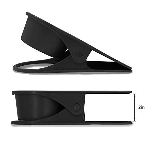 Dirza Upgraded Clip On Cup Holder for Office Chair Table Desk Side to Hold Coffee Mug Water Soda Tea Drinking Bottle Black - color: Black