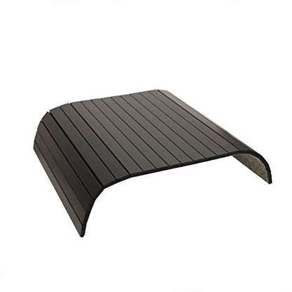 GEHE Sofa Arm Tray Table - Flexible/Foldable Couch Arm Table Perfect for Drink & Snacks (16.5" L x 13.25" W x 0.4" H, Black) - color: Black