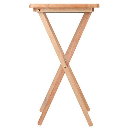 Winsome Alex Set of 2 Foldable Snack Tables, Easy to Store Small Portable Fold Up Table Set for Kitchen, Living Room TV Dining, Crafts, Puzzles, Work From Home - size: 2 - Tables