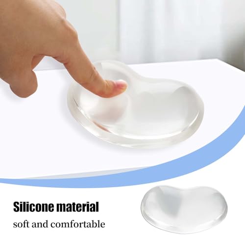 Gel Wrist Rest for Mouse, Transparent Cushion Wrist Support Wrist Pad Ergonomic Mouse Wrist, Hand Mouse Wrist Rest for Computer, Laptop, Office, Home, School