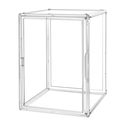 BOHOIDEE 2X-Large 15.7"X11.8"X9.8" Acrylic Display Case, Clear Organizer Box Plastic Holder with Magnetic Door for Handbags, Purses, Boots, Figures, Book - size: 2X-Large