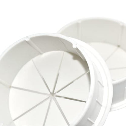Aifeier ET 2-3/8 Inch (60mm) Flexible Desk Grommets Wire Cord Hole Cover Cable Organizer for Desktop Equipment Wiring Management and Protection - size: White 2-3/8 Inch (60mm)