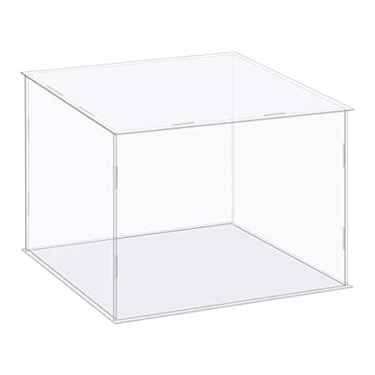 MECCANIXITY Acrylic Display Case Box Clear Dustproof Protection Showcase 10x10x8.3 Inch for Collectibles Display - size: 10x10x8.3 Inch