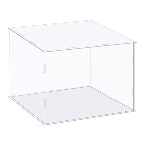 MECCANIXITY Acrylic Display Case Box Clear Dustproof Protection Showcase 10x10x8.3 Inch for Collectibles Display - size: 10x10x8.3 Inch