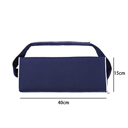 Enipate Outdoor Chaise Lounge Head Pillow, Pack of 2 Water Resistant Headrest Pillows with Elastic Band for Pool Patio Chairs - color: Navy Blue