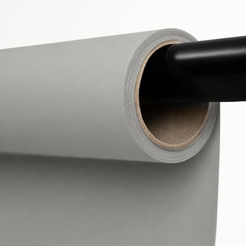 Kate Seamless Paper Backdrop for Photography Light Gray Photo Backdrop Paper (106.8''x32.8' Pursuit Grey) - color: Pursuit Grey, size: 106.8''x32.8'