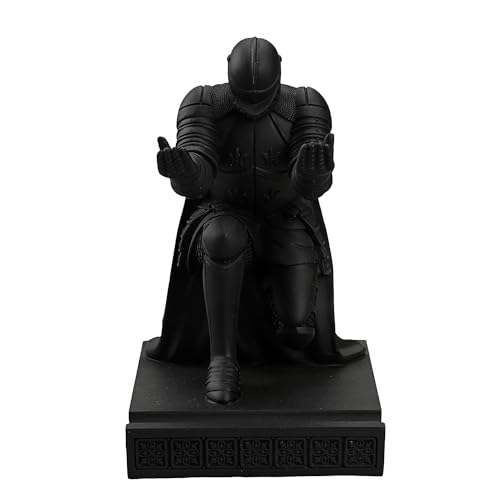 Windbreaker Soldier Knight Pen Holder Personalized Desk Accessory, Mobile Phone & Gaming Controller Holder, Device Stand Gift for Medieval Enthusiasts (Black) - color: Black