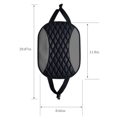 Car Headrest Cover, Soft Leather Dirt-Proof Vehicle Seat Head Rest Protector, Breathable Automotive Interior Protection Dust Covering Accessories, Universal for Most Cars (Black) - color: Black