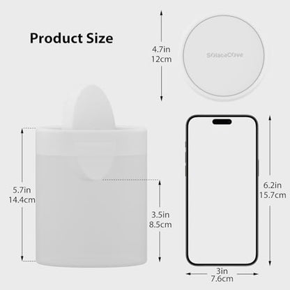 Mini Desk Trash Can with Lid for Desk,0.4 Gallon Brushed Stainless Steel Countertop Trash Can with Lid for Desktop Car Office Kitchen, Swing Top Trash Bin with a Roll of Trash Bag（White） - color: White
