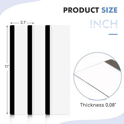 DOLLAR BOSS 3 Pcs 11" x 3.1" Transparent Acrylic Monitor Memo Board | Computer Screen Side Note Holder, Office Desk Accessories, Clear Message Board, For Sticky Notes Memos, Fits PC & Laptop - size: 11''x3.1''-3pcs