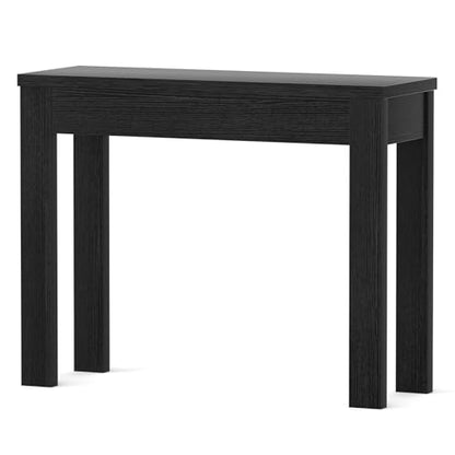 Armocity Console Table, Small Farmhouse Wood Entryway Table, Sofa Tables Narrow Long Behind Couch, Entry Table for Entrance, Hallway, Living Room, 32", Embossed Black - color: Embossed Black, size: 32"