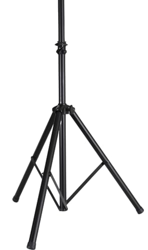 Pyle Universal Speaker Stand Mount Holder Heavy Duty Tripod w/ Adjustable Height from 40” to 71” and 35mm Compatible Insert Easy Mobility Safety Pin and Knob Tension Locking for Stability, Black - size: 1-Pack