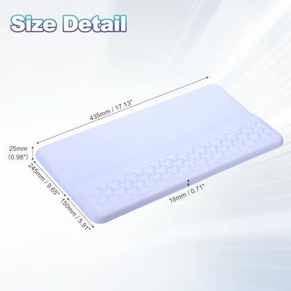 PATIKIL Computer Keyboard Stand with Wrist Rest, Computer Wrist Support Pad, Keyboard Stand Riser Holder Pad for Office Desk Gaming Home, Blue - color: Blue