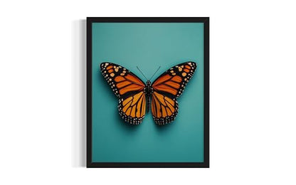 Butterfly Wall Art Print Poster, Insect Posters Prints Enntomological Painting Artwork 221 (Butterfly, 16 x 20 inches, Unframed) - color: Butterfly, size: 20"L x 16"W