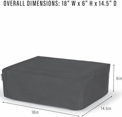 Crosley AC1055A-BK Fabric Turntable Dust Cover, Black