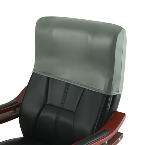 Waterproof Office Chair Headrest Cover,PU Leather Stretch Headrest Protector for Office Chairs,Head Rest Covers for High Back Computer Chairs,Furniture,Recliner Chair,1PC, Matcha - color: Matcha, size: 1PC